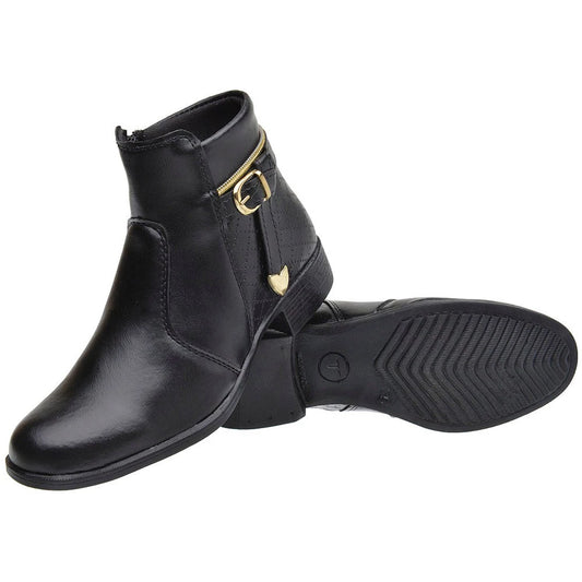 Bota Coturno Cano Baixo Casual